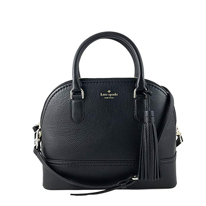 Kate Spade New York Carli Mccall Street Leather Satchel in Black Review